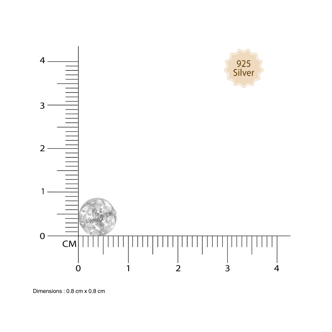 Radiant Halos Stud Earring