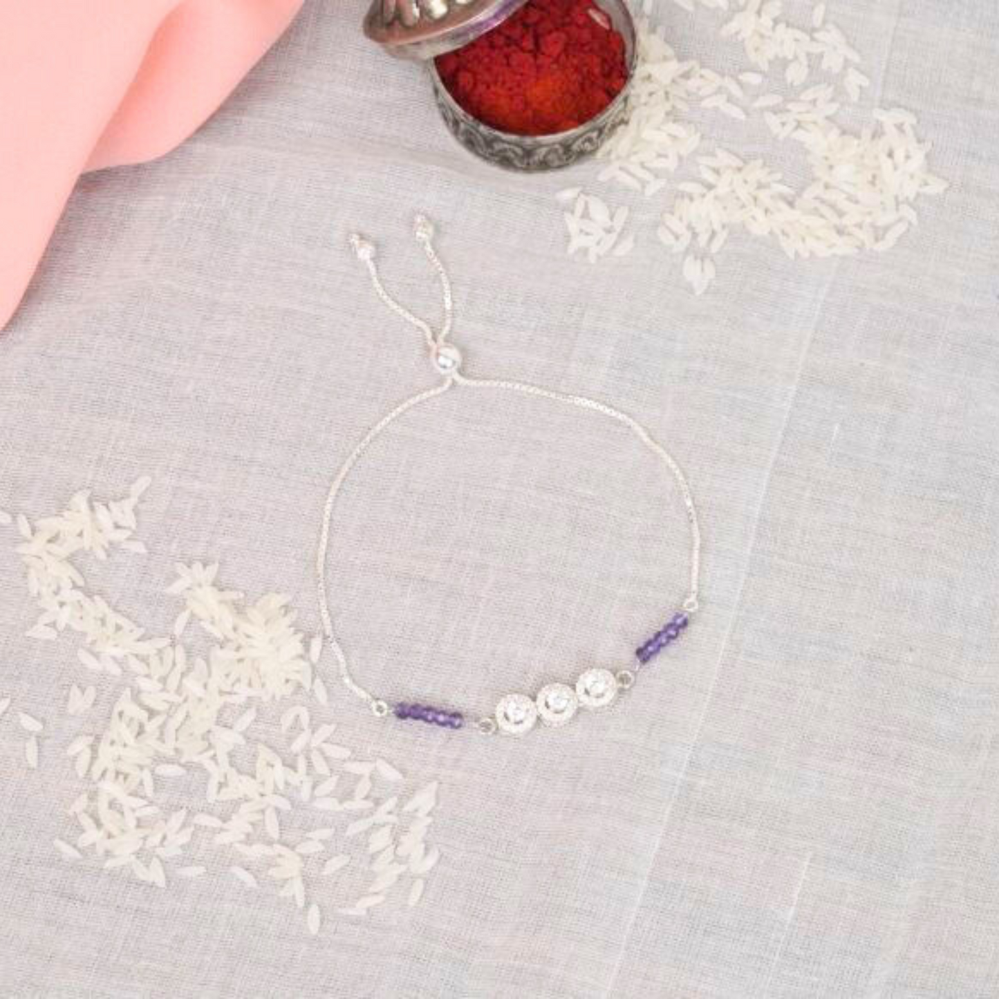 Amethyst Silver Bracelet