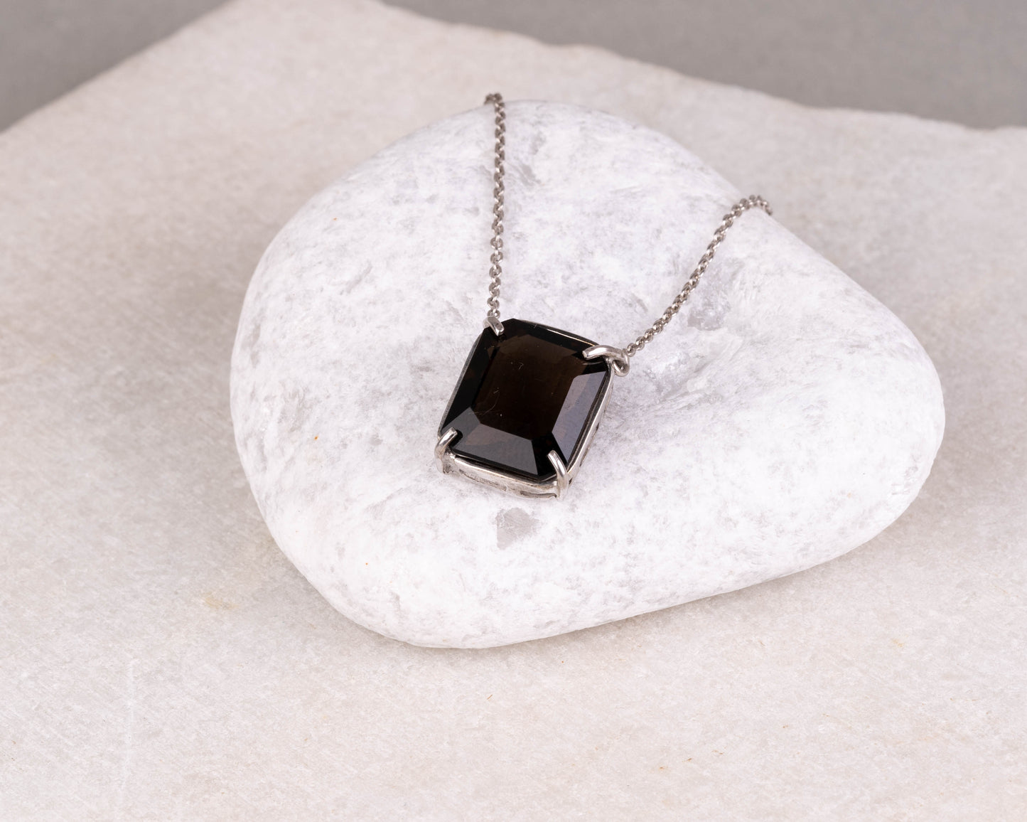 Silver Lining Smoky Quartz Pendant