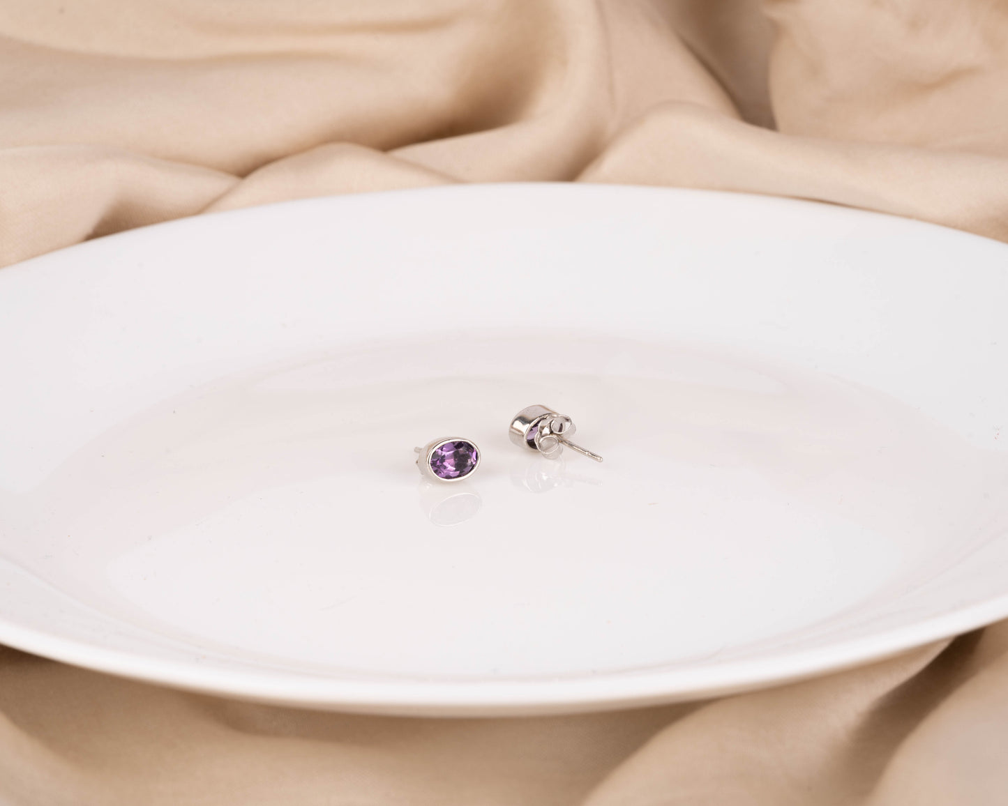 Amethyst Dream Stud Earrings