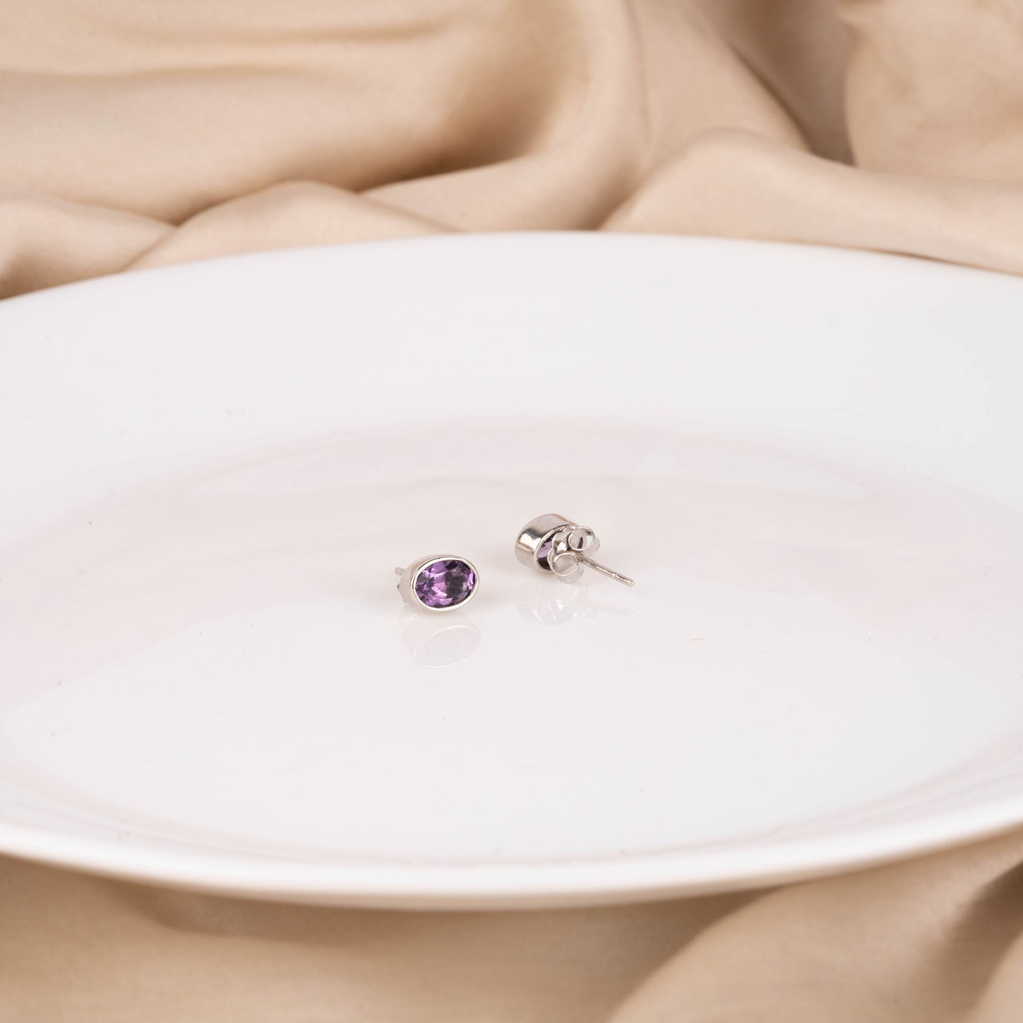 Amethyst Dream Stud Earrings