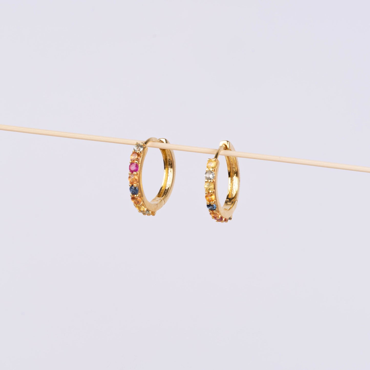 Sapphire Magic Hoop Earrings