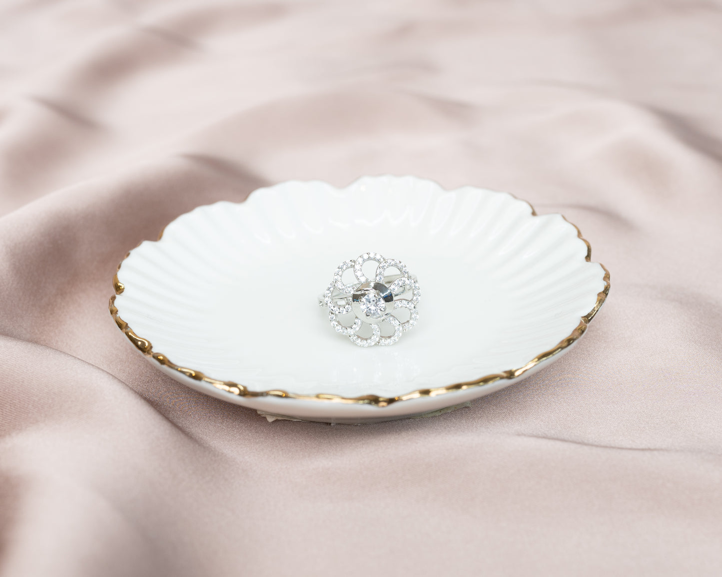 Silver Crown of Radiance AD Ring