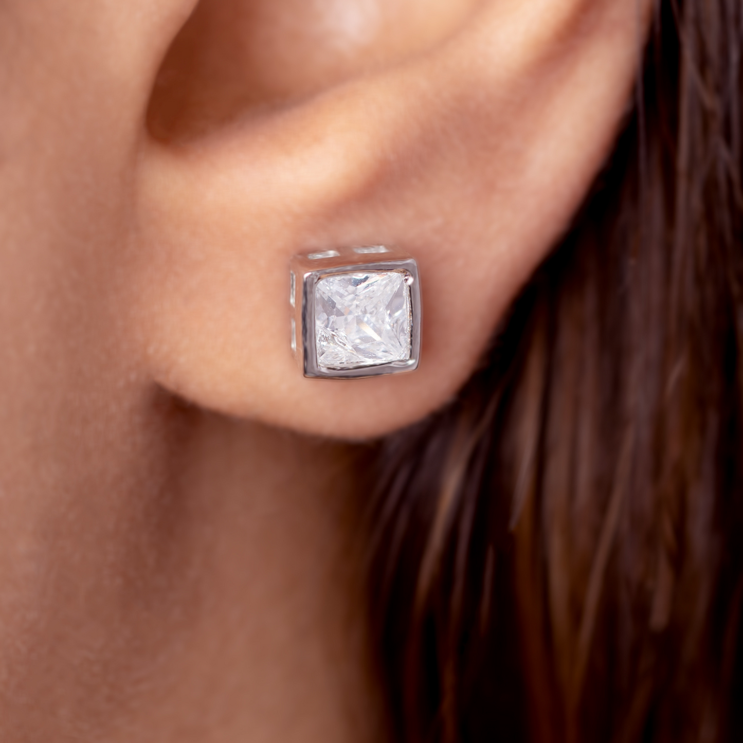 Square Grace Stud Earring