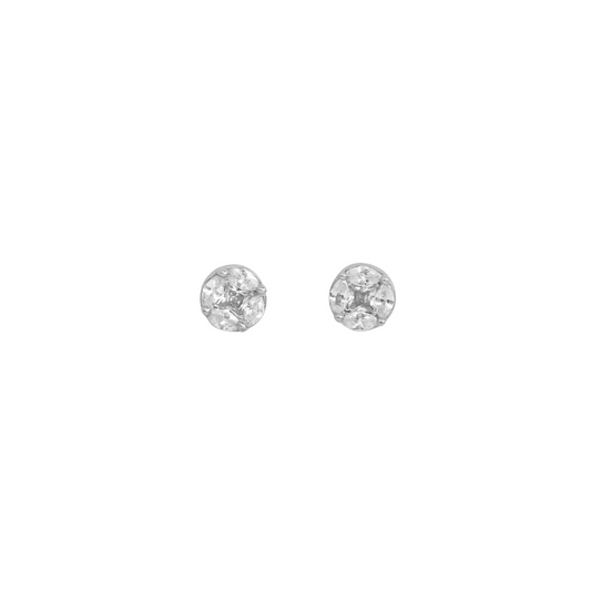 Radiant Halos Stud Earring