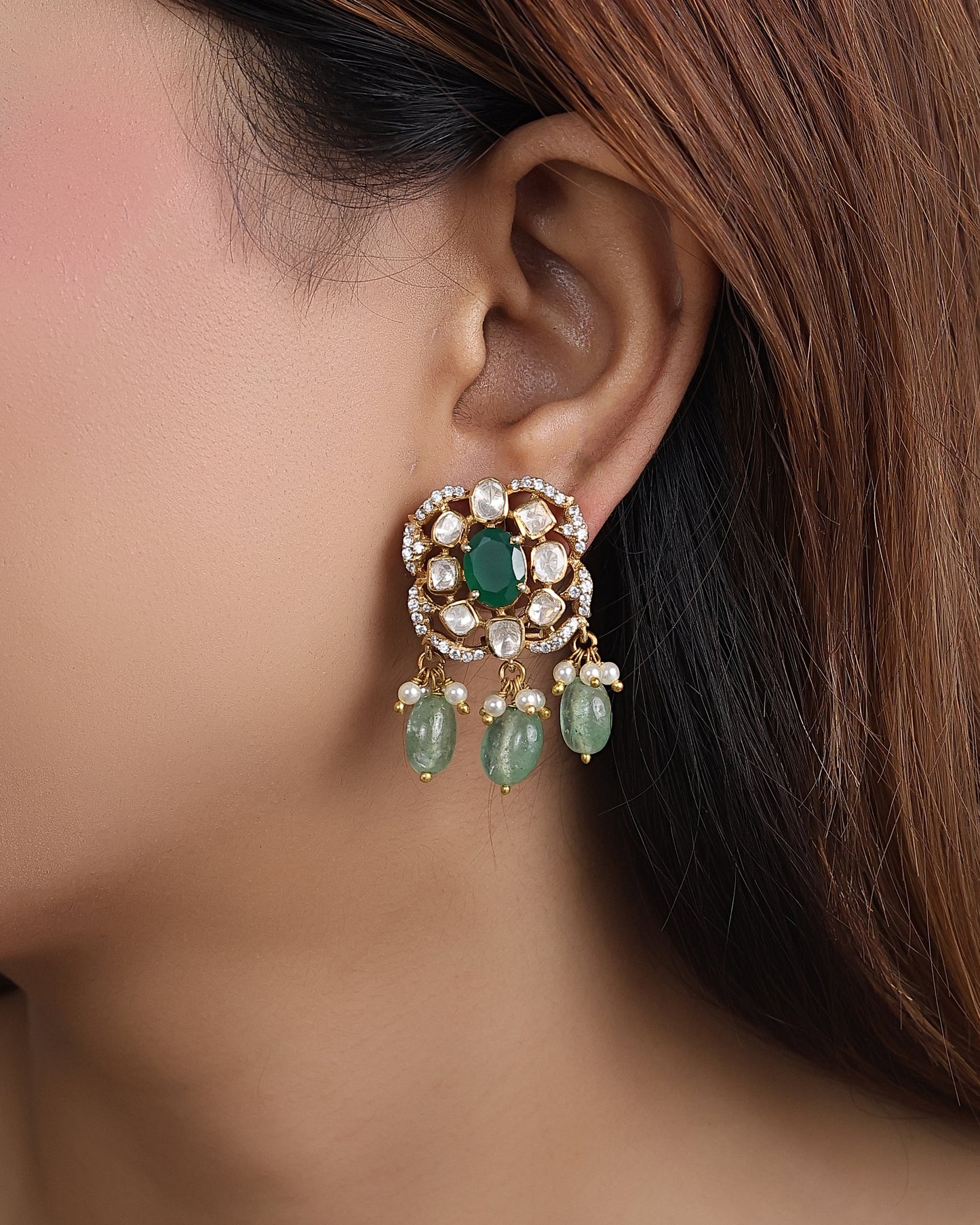 Sanj Polki Earrings