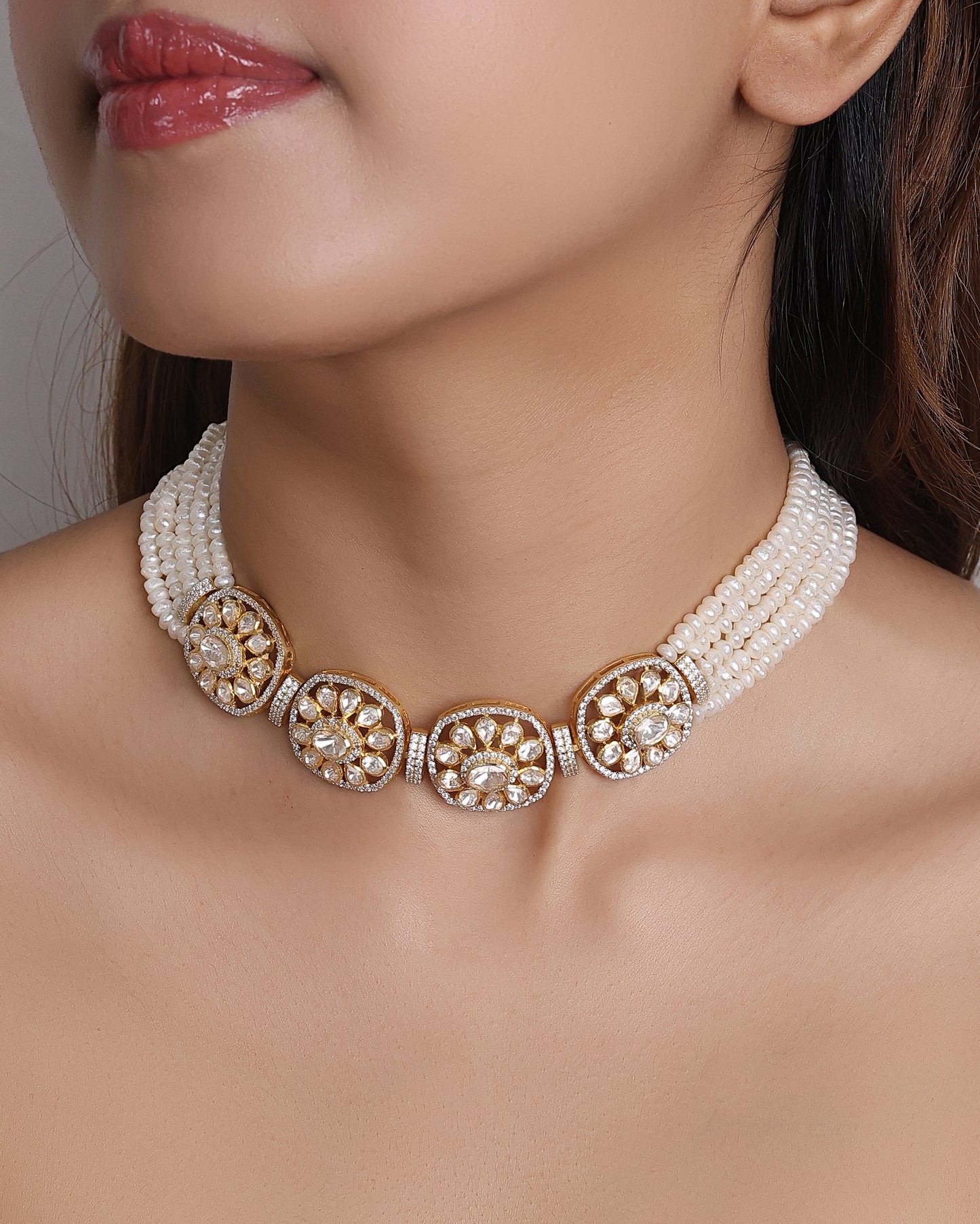 Mehronissa Pearl Choker Necklace