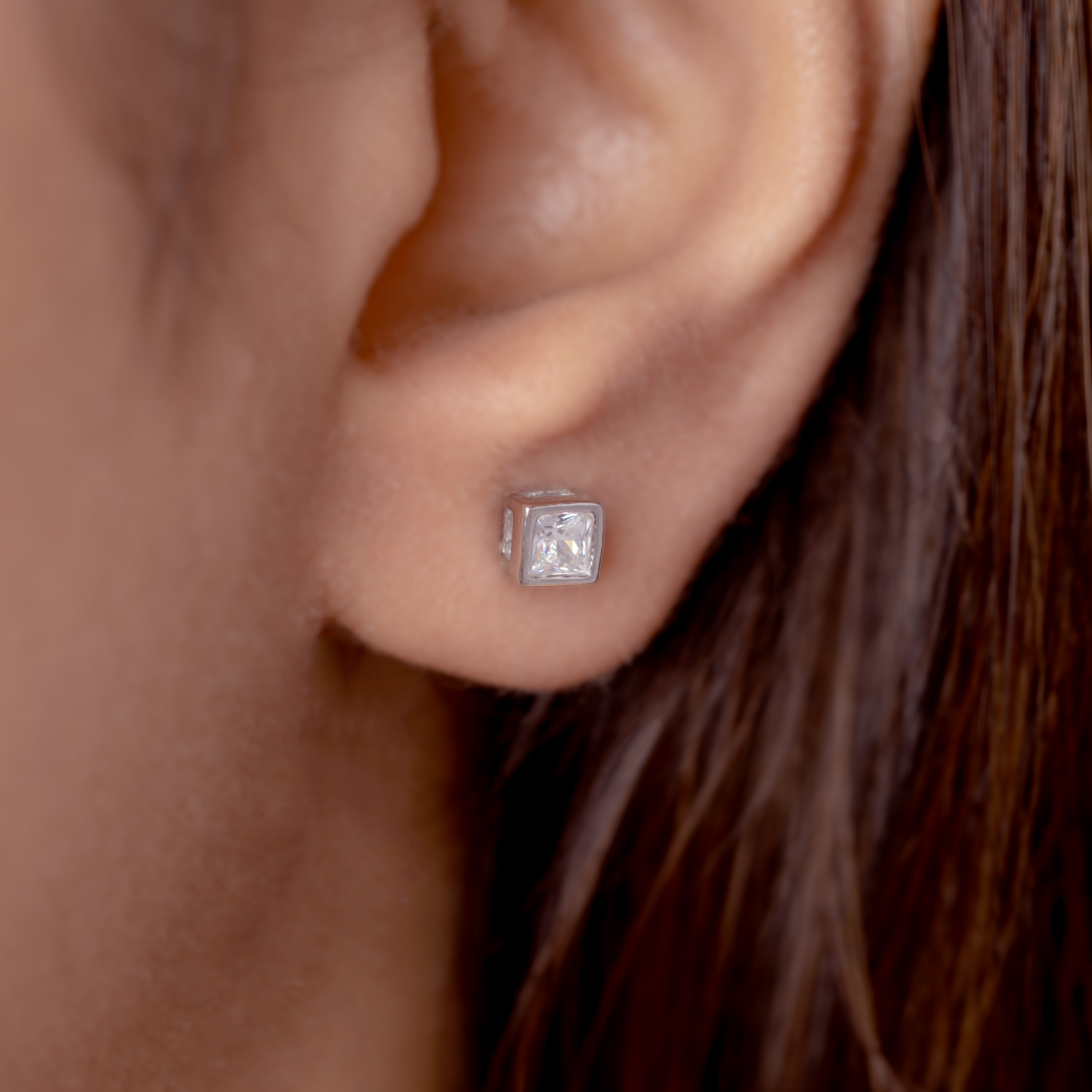 Classic Square Stud Earrings