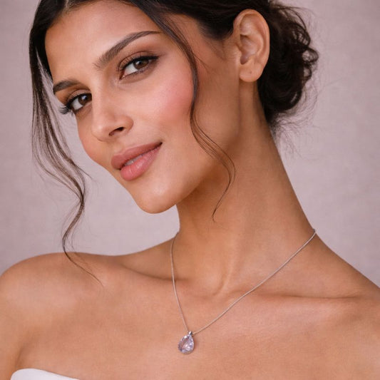 Pink Amethyst Bloom Pendant