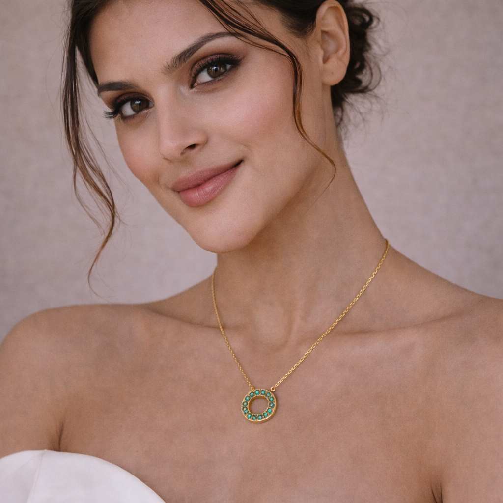 Emerald Aurora pendant