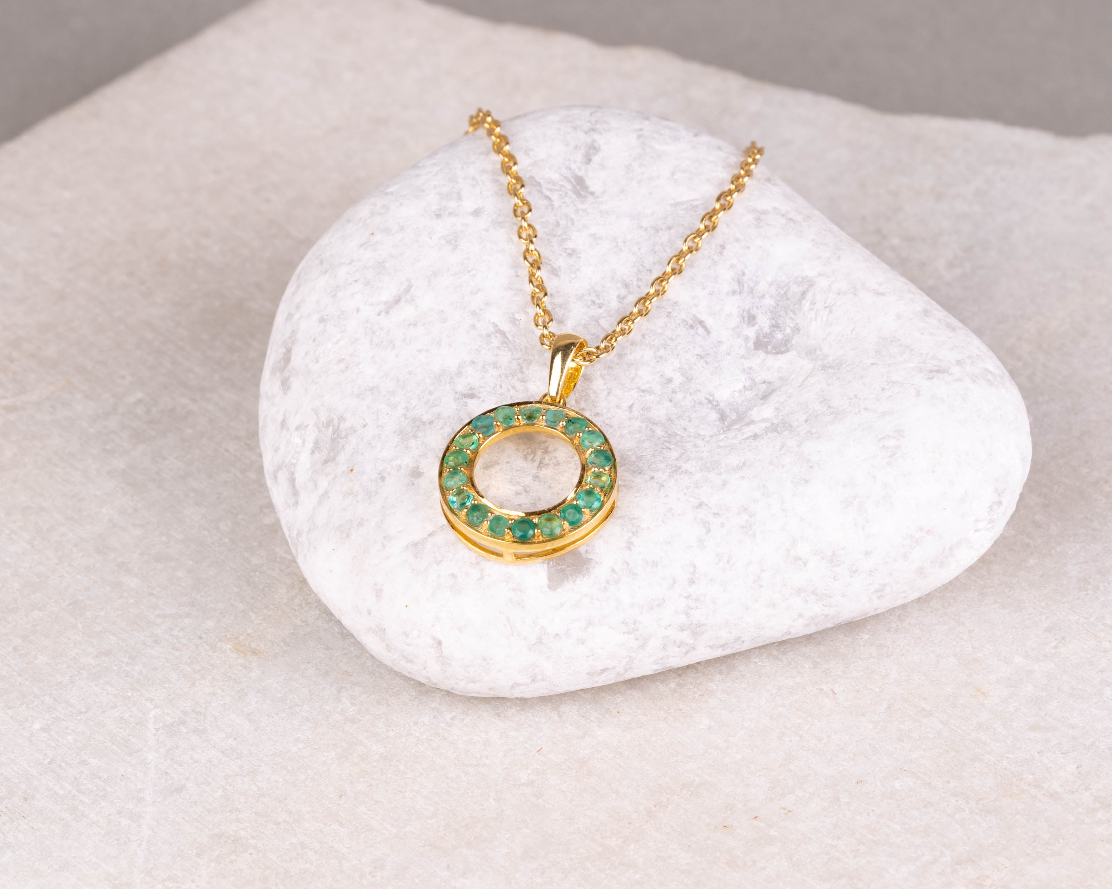 Emerald Aurora pendant