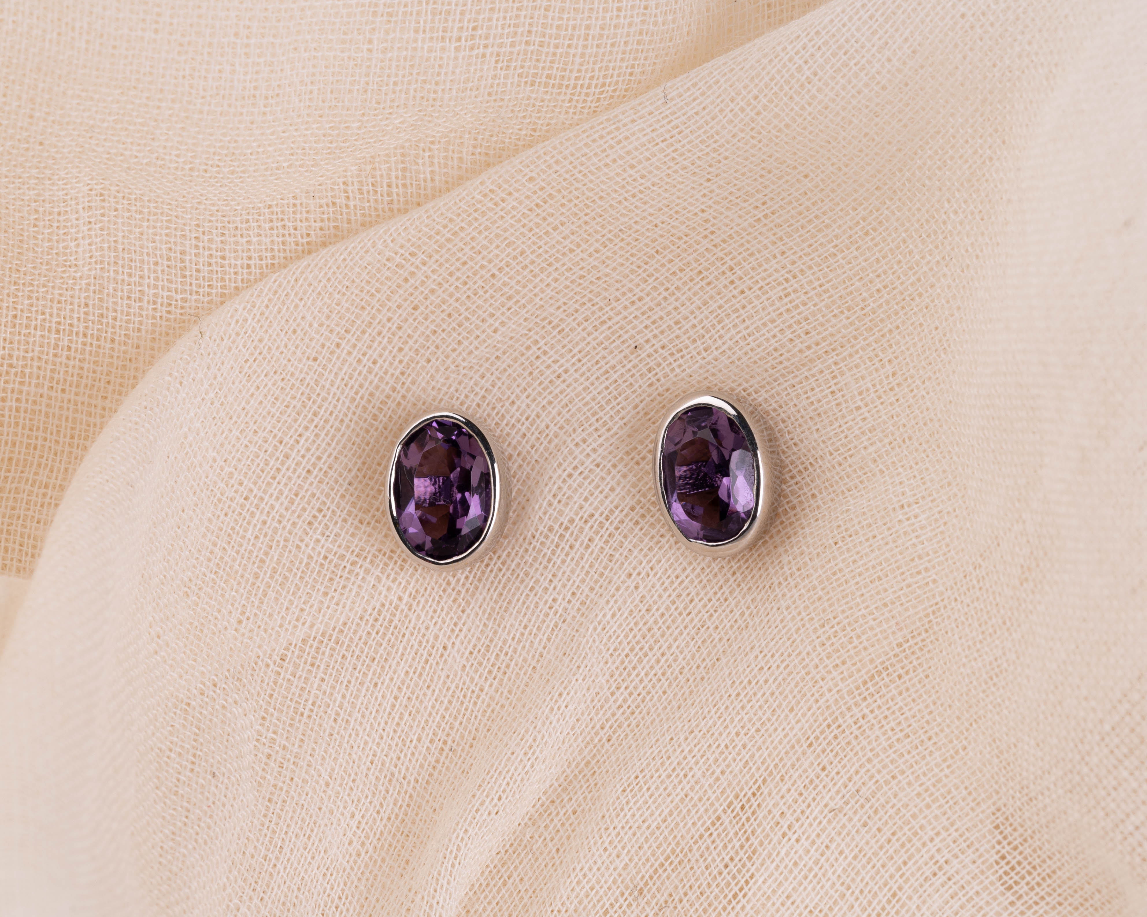 Amethyst Dream Stud Earrings