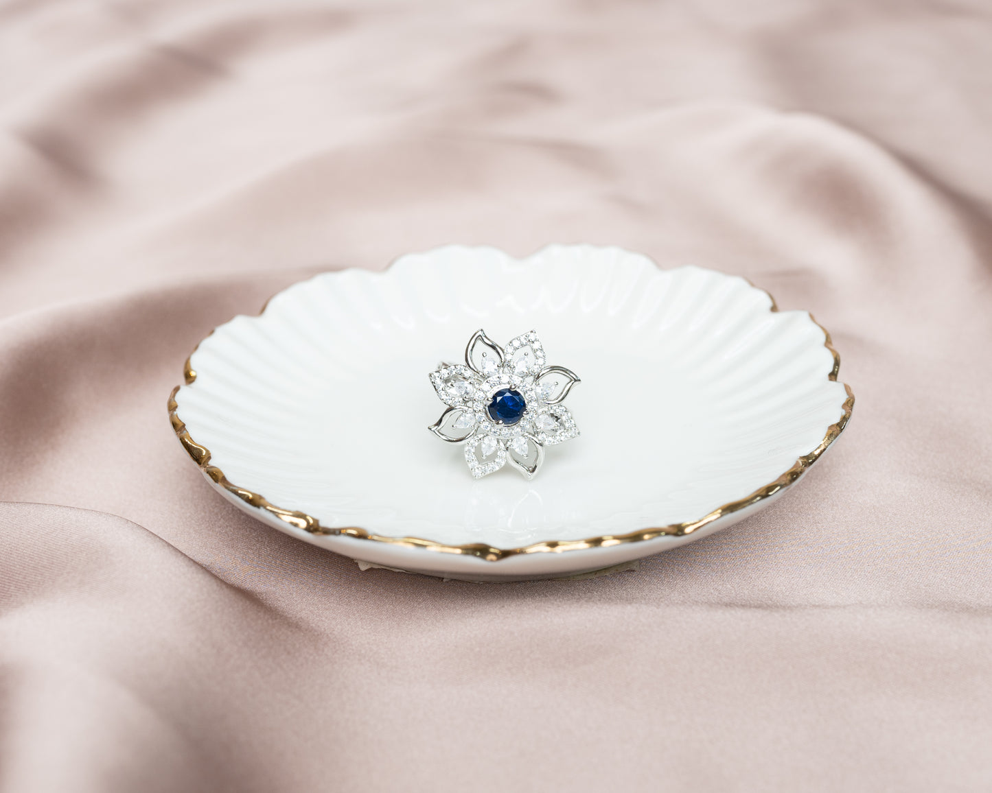 Sapphire Bloom Ring