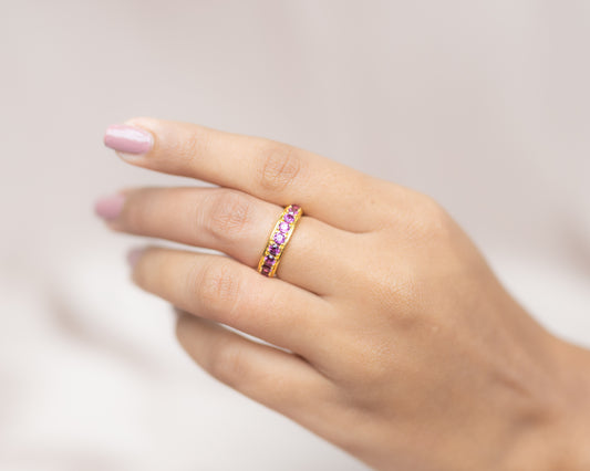 Amethyst Mystic Bloom Ring