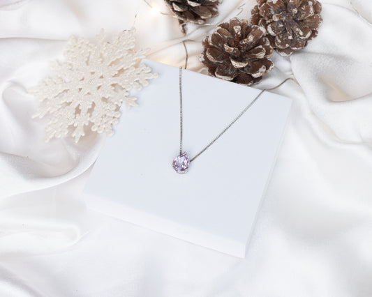 Pink Amethyst Bloom Pendant