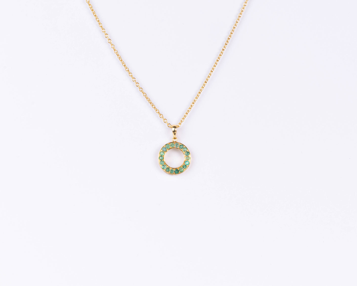 Emerald Aurora pendant