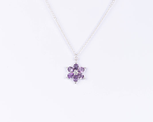 Amethyst Flower with swaroski