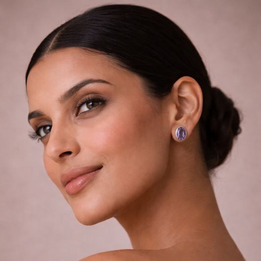 Amethyst Dream Stud Earrings