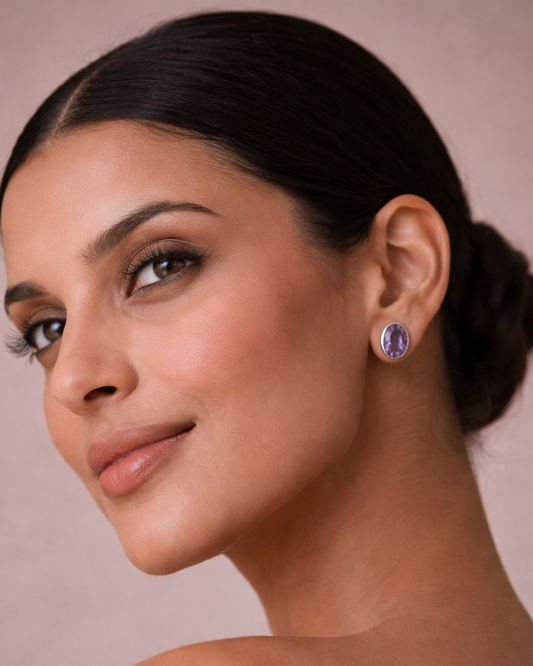 Amethyst Dream Stud Earrings